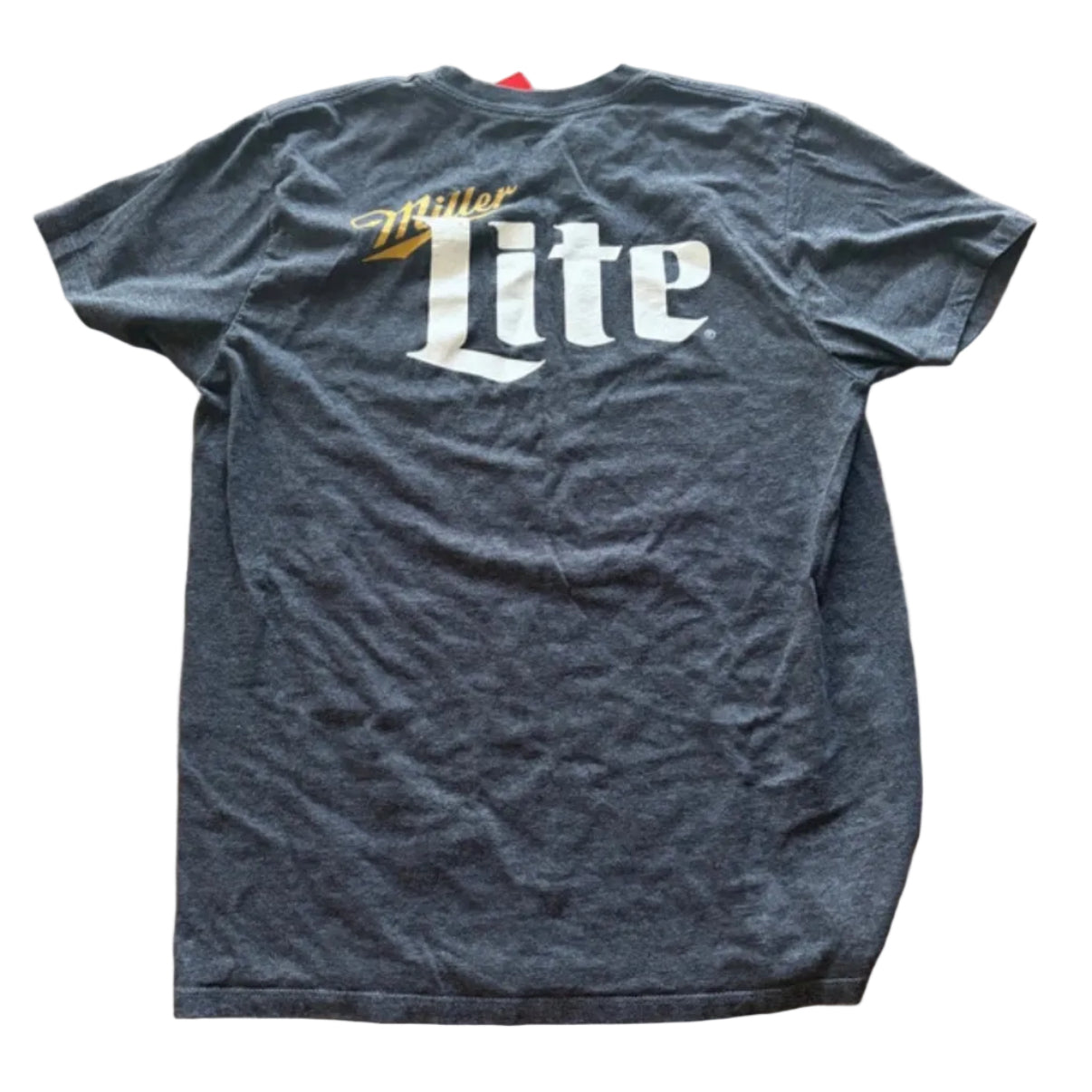 Miller Lite Thrifted Graphic Tee Size Adult Large