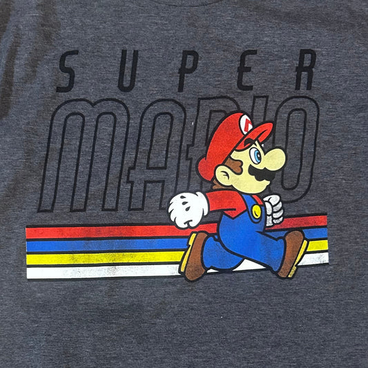 Super Mario Funny Thrifted Tee Shirt Size Large