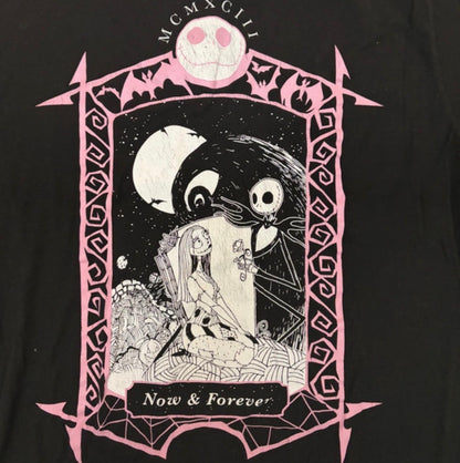 Jack & Sally Now and Forever Thrifted Graphic Tee Size Adult Size Large