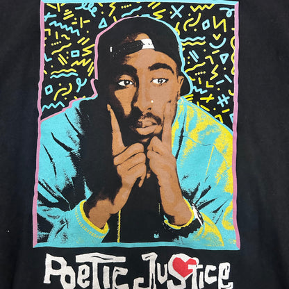 Poetic Justice Tupac Thrifted Tee Shirt Size Medium