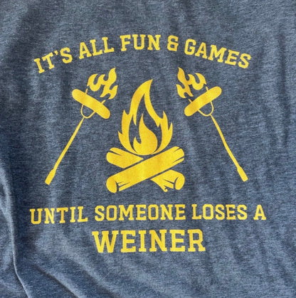 Its All Fun And Games Funny Graphic Tee Size Adult Size X-Large