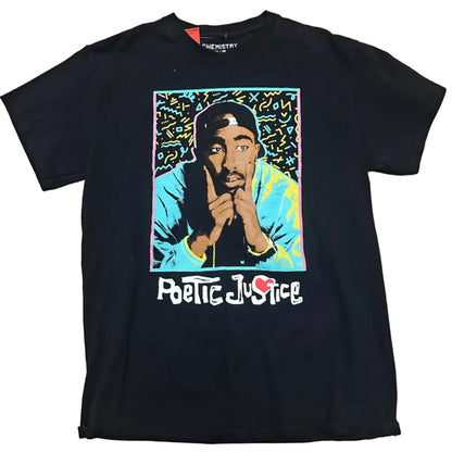 Poetic Justice Tupac Thrifted Tee Shirt Size Medium
