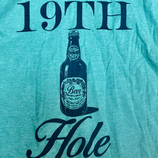 19th Hole Thrifted Vintage Graphic Tee Size Large