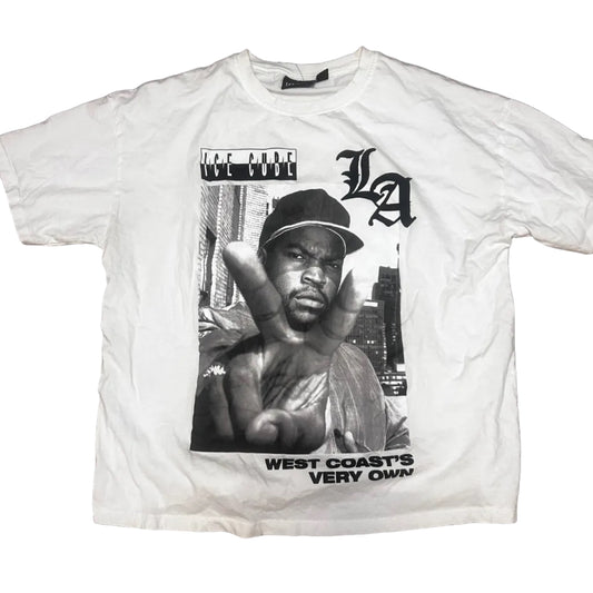 Ice Cube LA West Coast Thrifted Vintage Graphic Tee size XL