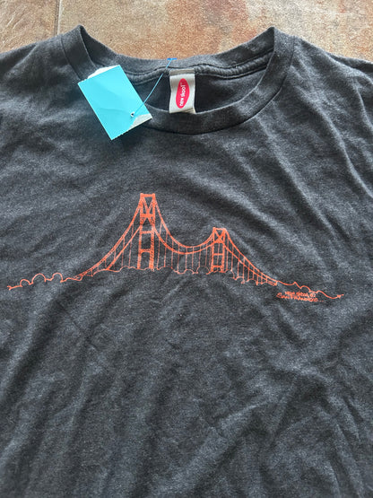 San Francisco Bridge Thrifted Vintage Graphic Tee Size Medium