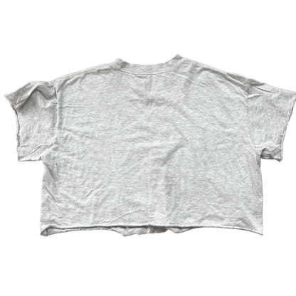 All American Bald Eagle Cropped Thrifted Tee Shirt Size XL