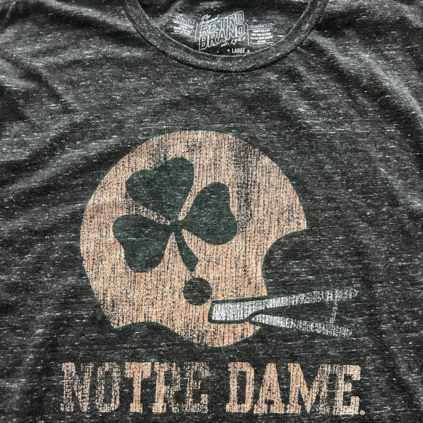 Notre Dame Thrifted Graphic Tee Size Large