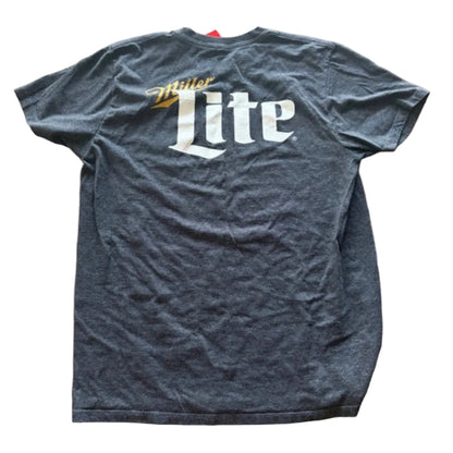 Miller Lite Thrifted Graphic Tee Size Adult Large