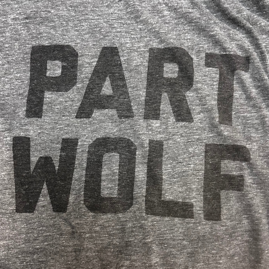 Part Wolf Thrifted Tee Shirt Size XL