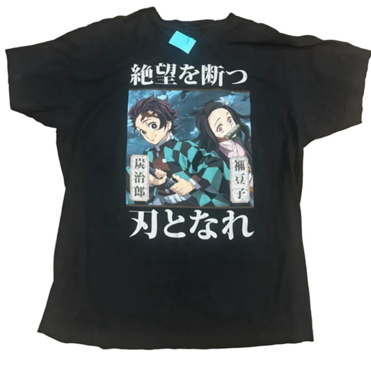 Demon Slayer Thrifted Vintage Graphic Tee Size Large