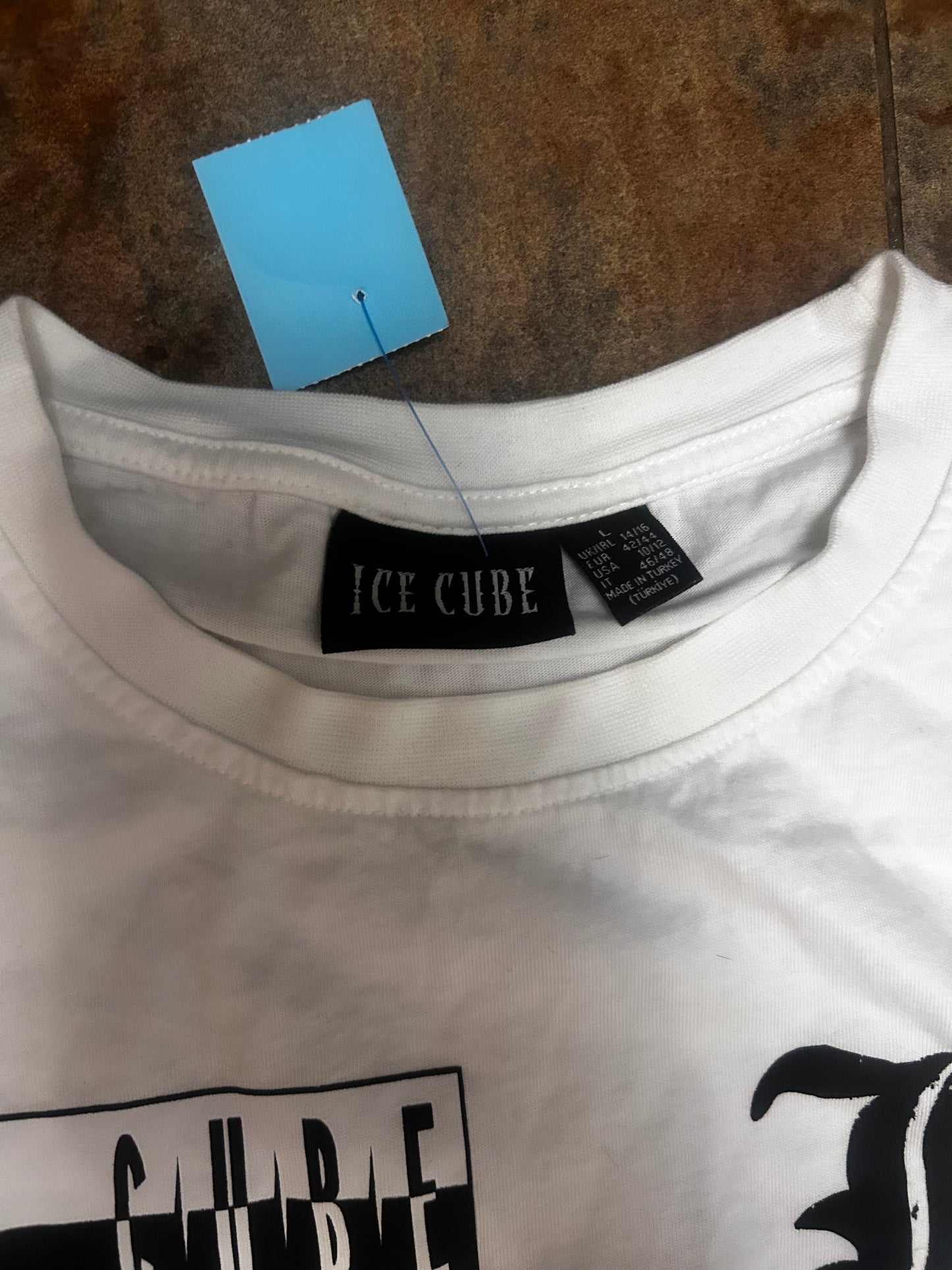 Ice Cube LA West Coast Thrifted Vintage Graphic Tee size XL