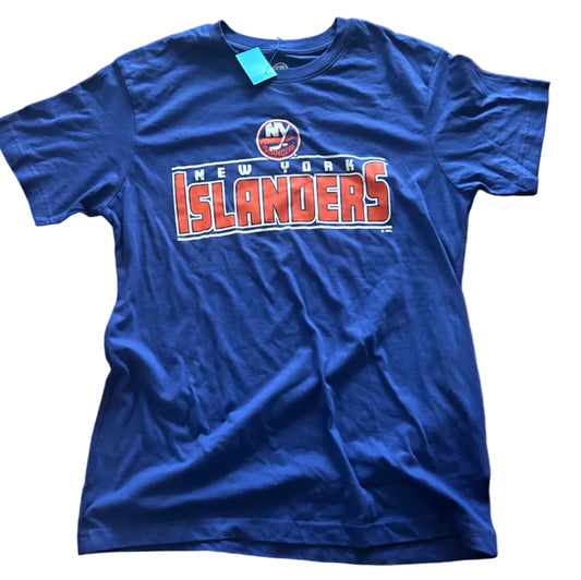 Islanders Hockey NHL Thrifted Vintage Graphic Tee Size Medium
