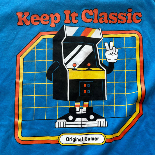 Nostalgic Video Game Thrifted Graphic Tee Size M