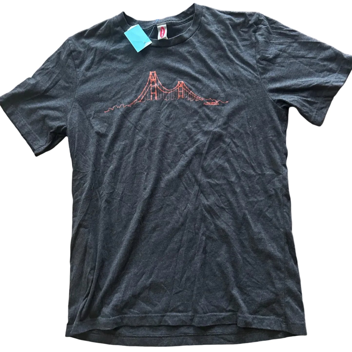 San Francisco Bridge Thrifted Vintage Graphic Tee Size Medium