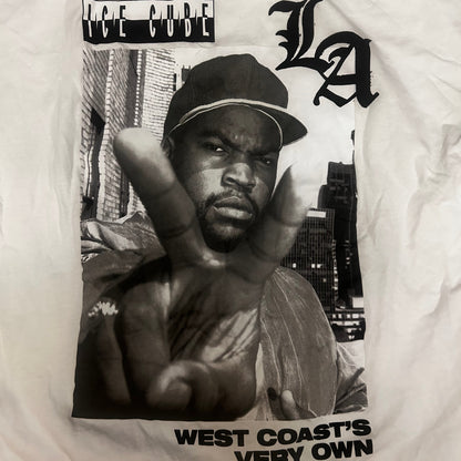 Ice Cube LA West Coast Thrifted Vintage Graphic Tee size XL