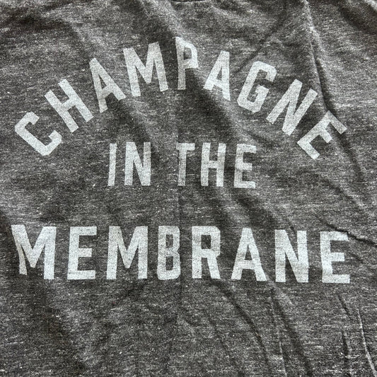 Champagne In The Membrane Thrifted Graphic Tee Size Large