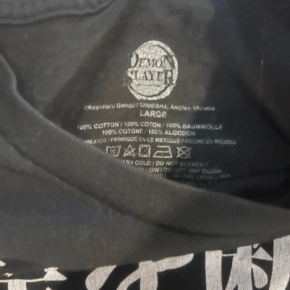 Demon Slayer Thrifted Vintage Graphic Tee Size Large
