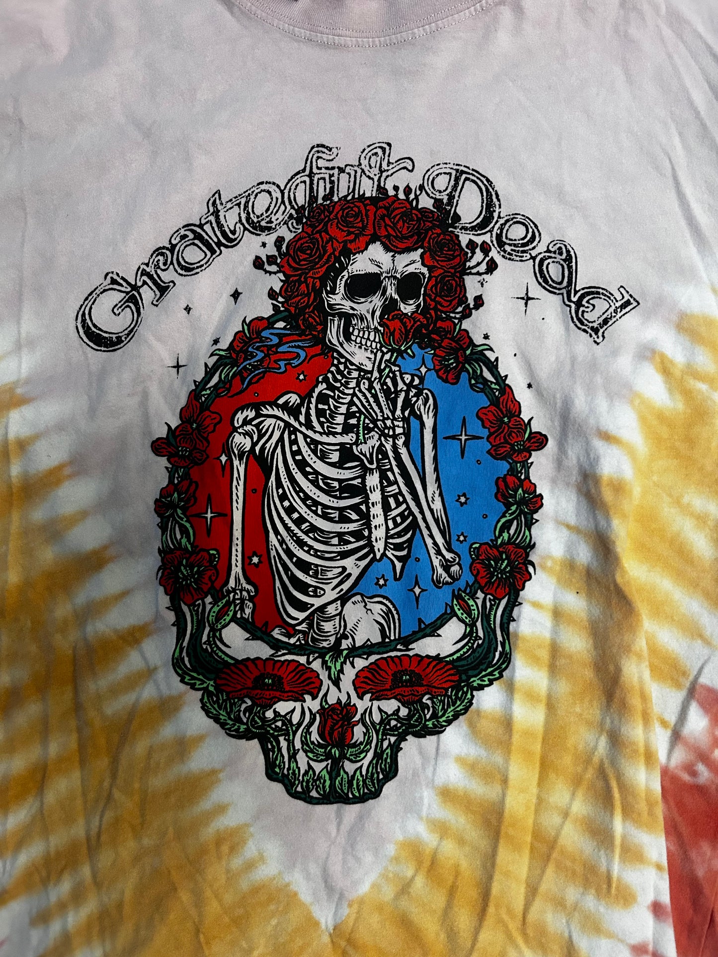 Grateful Dead Tie-dye Thrifted Tee Shirt Size Medium