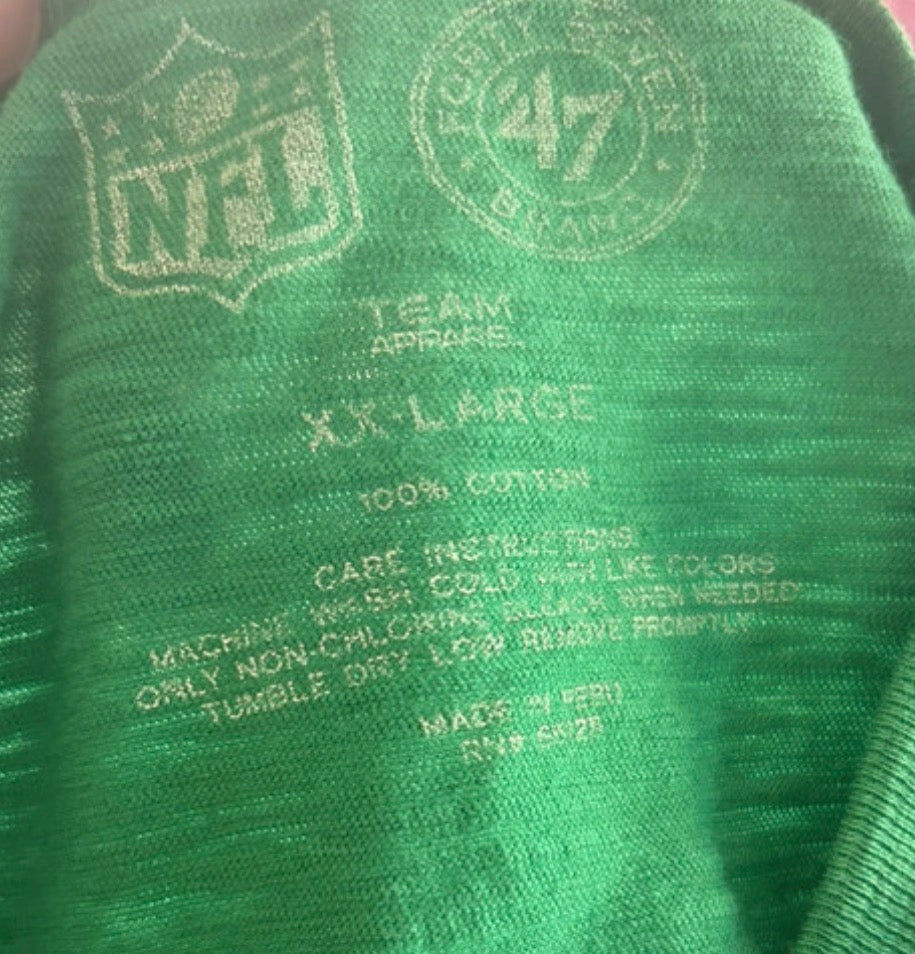 New York Giants Irish Style Thrifted Graphic Tee Size Adult Size XXL