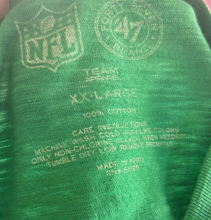 New York Giants Irish Style Thrifted Graphic Tee Size Adult Size XXL
