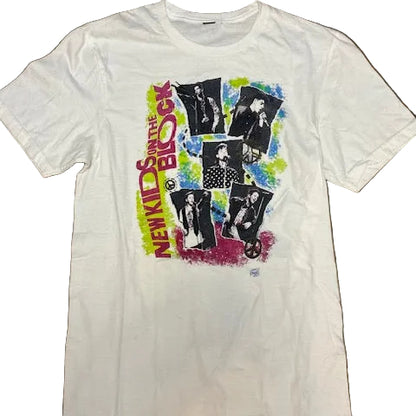 New Kids on the block, NKOTB White t-shirt with colorful graphic design