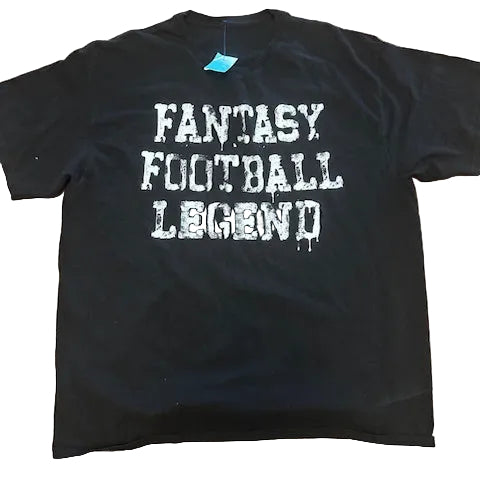Fantasy Football Legend Thrifted Vintage Graphic Tee size XL