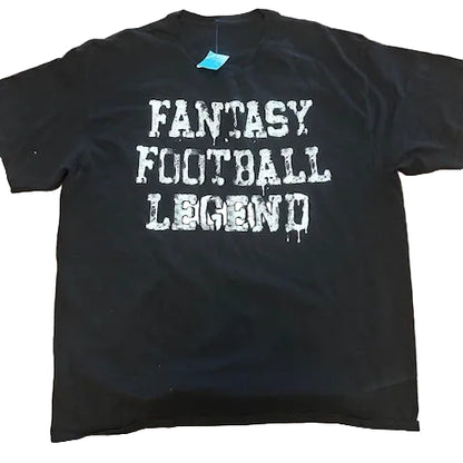 Fantasy Football Legend Thrifted Vintage Graphic Tee size XL