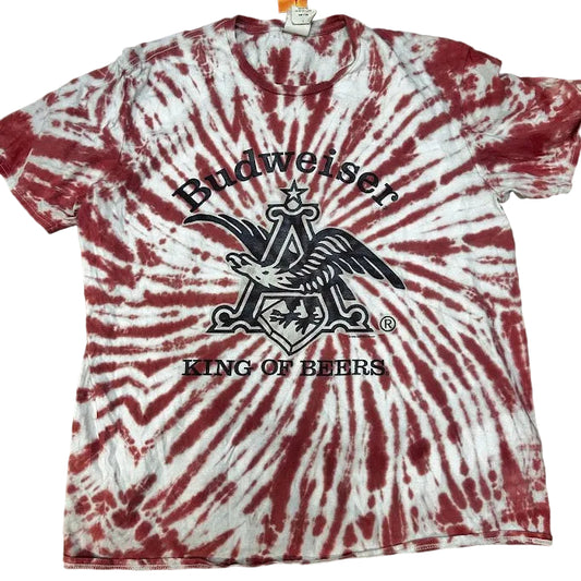 Tie-dye t-shirt with Budweiser logo 