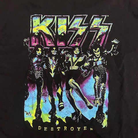 Kiss Destroyer Vintage Thifted Graphic Tee Shirt